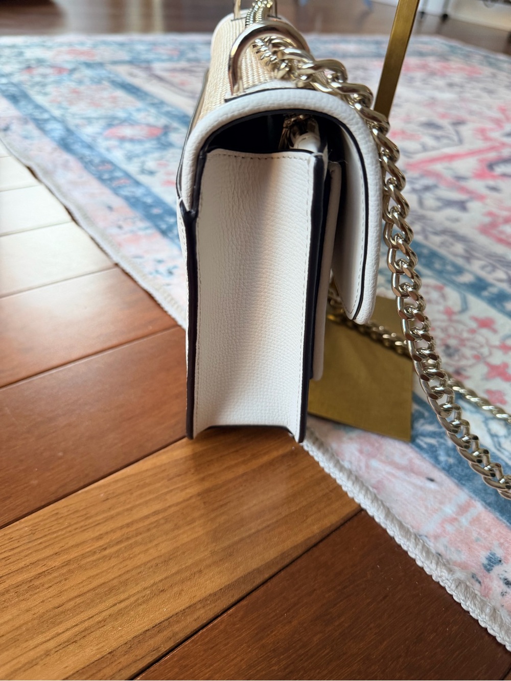 Kate Spade Remi Pineapple Flap Chain Crossbody in the color parchment multi NWOT - Picture 8 of 12